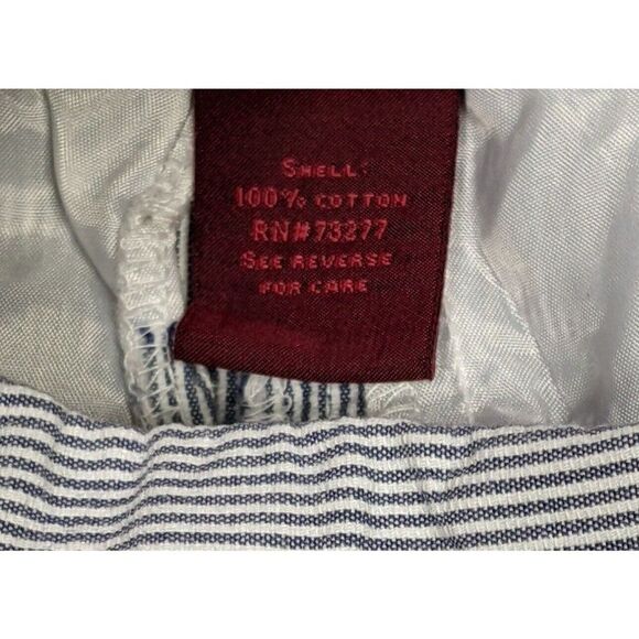 (3/$35) 212 Collection Size 2 Blue White Striped Seersucker Natural Fit Capris - Picture 6 of 12